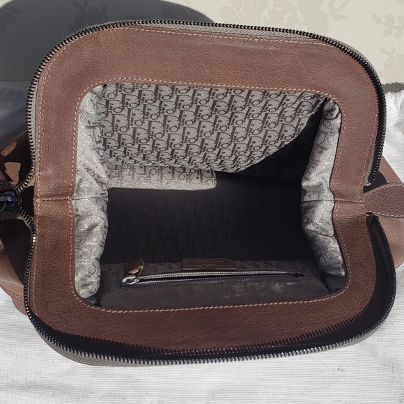 Christian Dior Brown Leather Jeanne Med Frame Bag - Picture 4 of 16